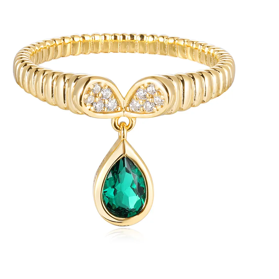 Authentic Emerald Ascension: Pear Cut Lab Grown Emerald Pendant of Prosperity
