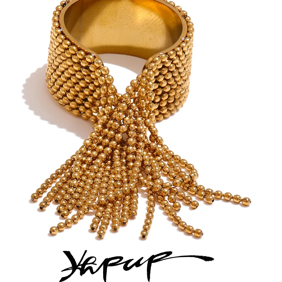 Authentic Mystic's Embrace: The Golden Tassel Ring - A Statement of Spiritual Power