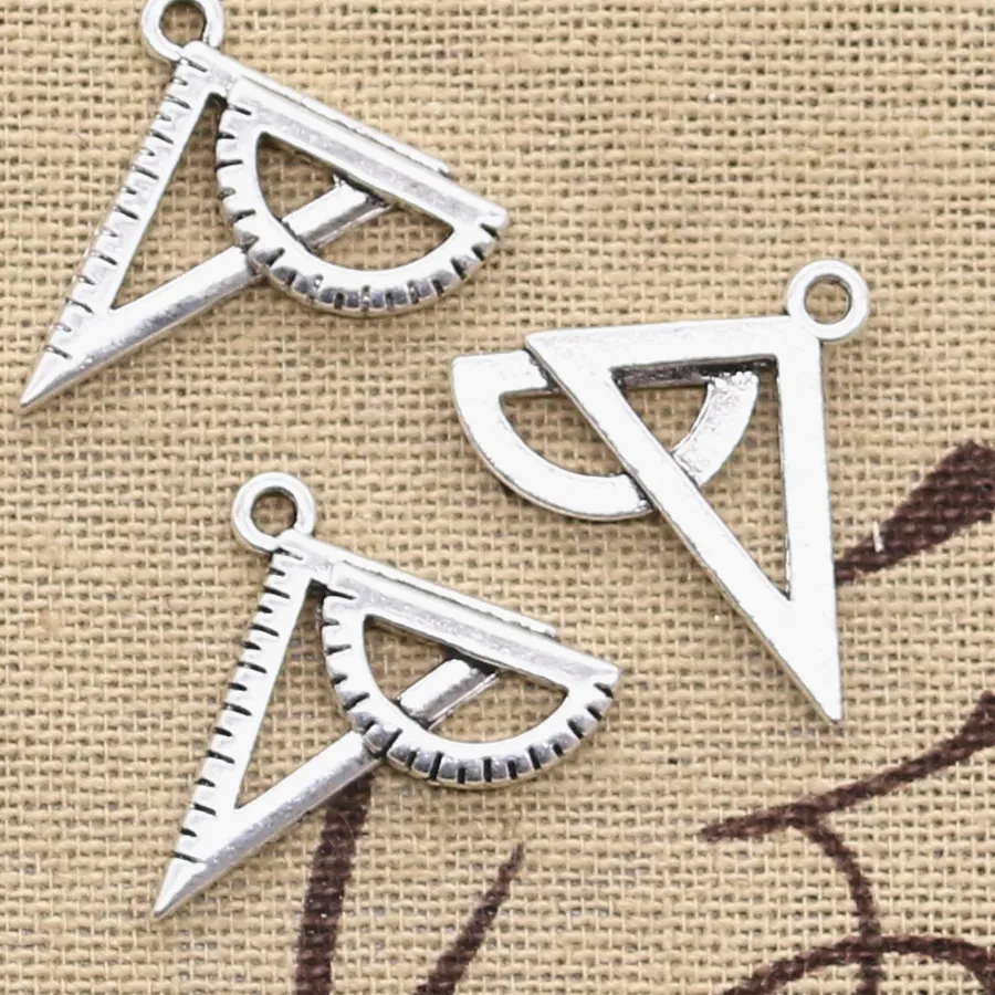 Authentic Sacred Geometry Triad Pendants - Alchemical Triangle and Ruler Talismans
