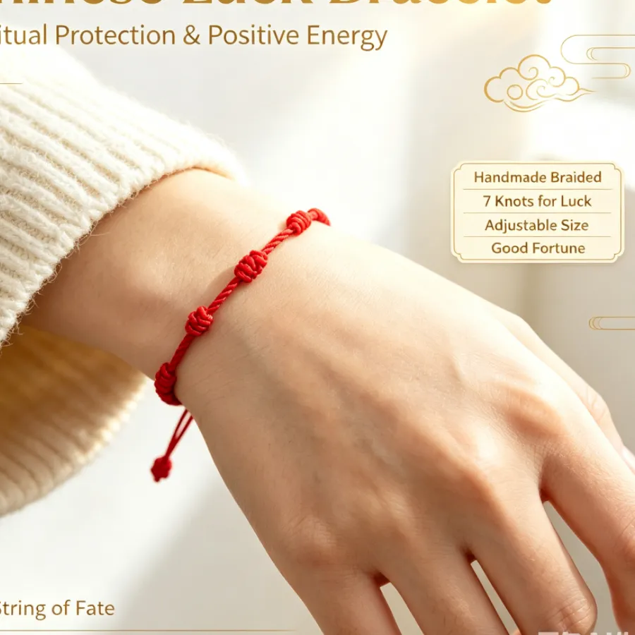 Authentic The Seven Knots of Destiny: A Sacred Cord of Protection