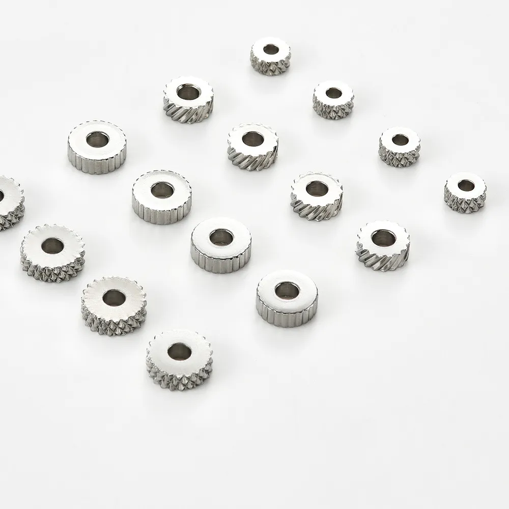 Authentic Celestial Orbs of Infinite Alignment: Sculpted Stainless Steel Spacers