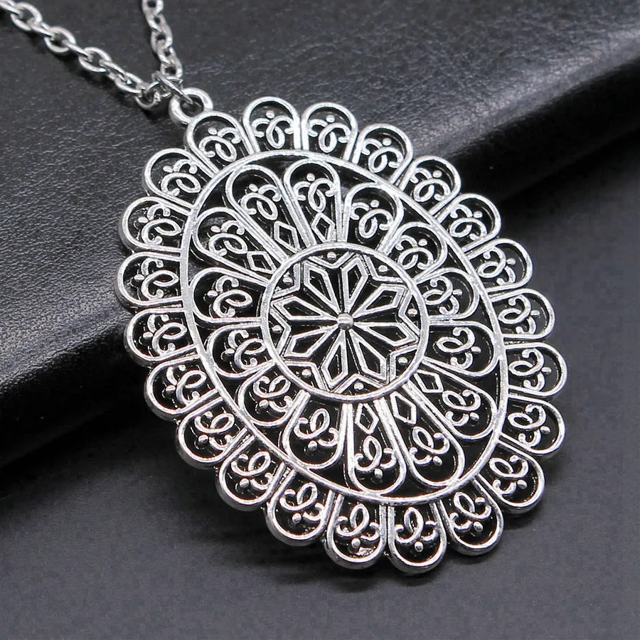 Authentic Sejuani The Flower Of Life Components Necklace For Girls Jewelry Making Supplies Popular 45 Or 70cm Long Chain