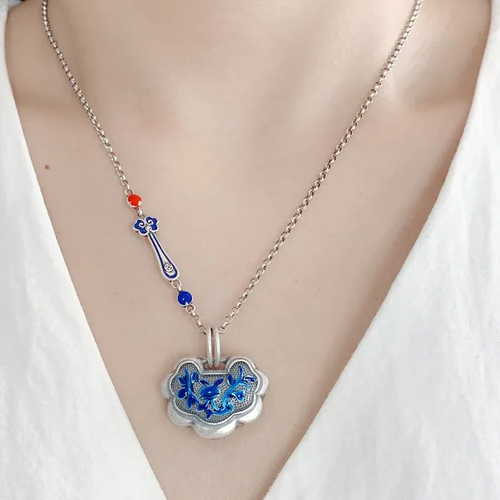 Authentic The Azure Blossom Ruyi Talisman of Grace and Destiny