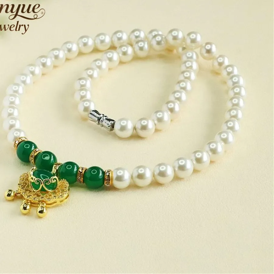 Authentic The Verdant Ruyi Talisman: A Sacred Union of Pearl and Chalcedony