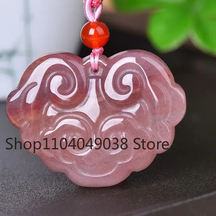 Authentic Shield of Serenity: Jade Lock Pendant Enfolds Protective Blessings