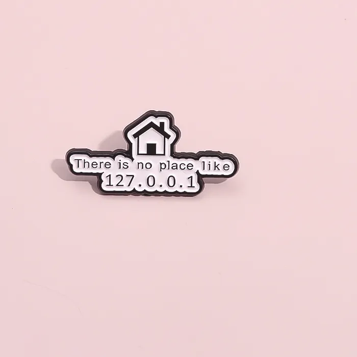 Authentic The 127.0.0.1 Enamel Pin: A Techie's Spiritual Gateway