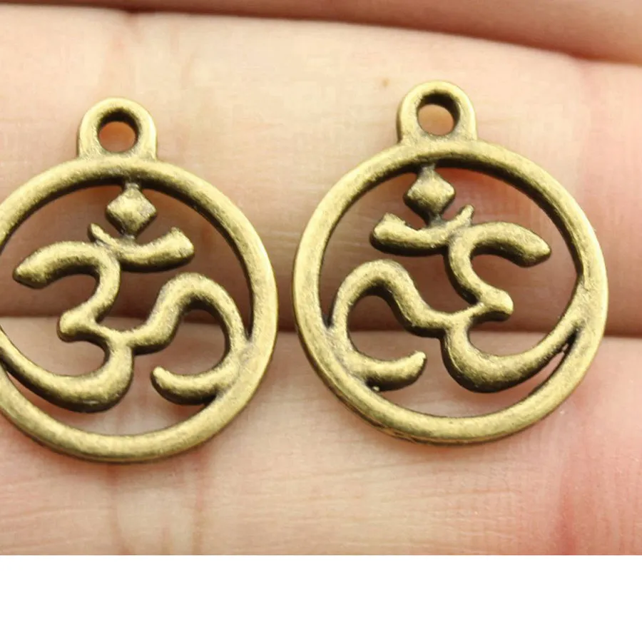 Authentic Om Essence: Hand‑Crafted Side‑Hanging Chakra Charm
