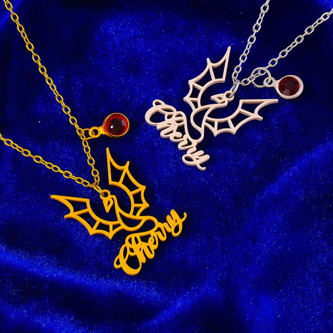 Authentic Todorova Customized Name Flying Dragon Pterosaur Pendant Necklace for Women Men Lovers Party Jewelry Choker