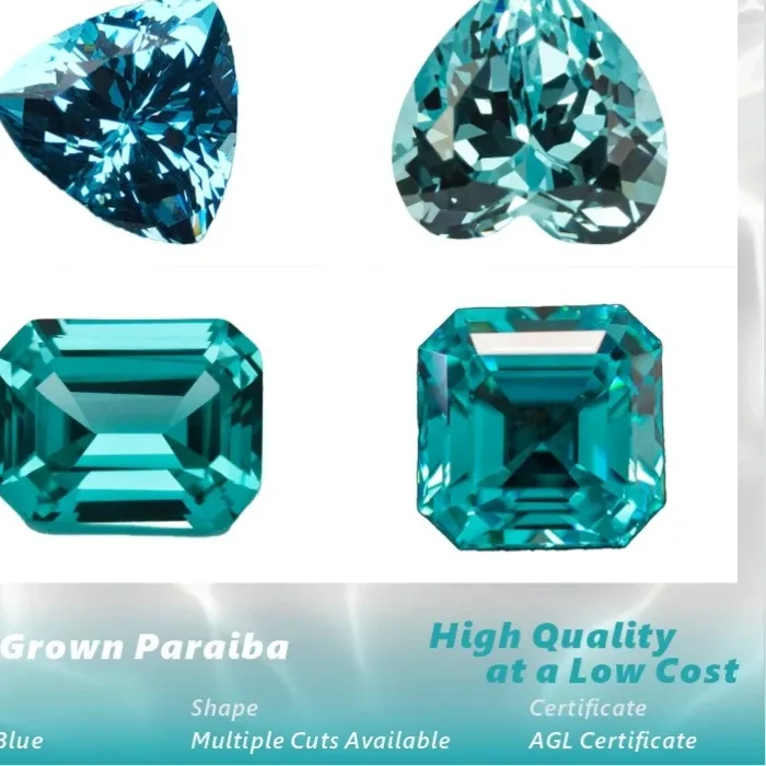 Authentic The Radiant Quincunx Lab-Grown Paraiba Tourmaline