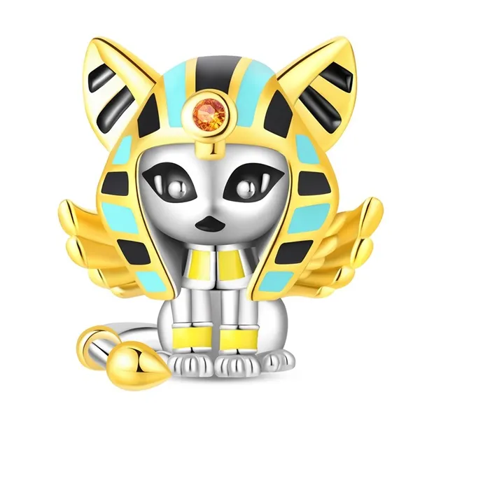 Authentic Bastet Guardian of the Hearth - Sacred Sterling Silver Fertility and Protection Charm