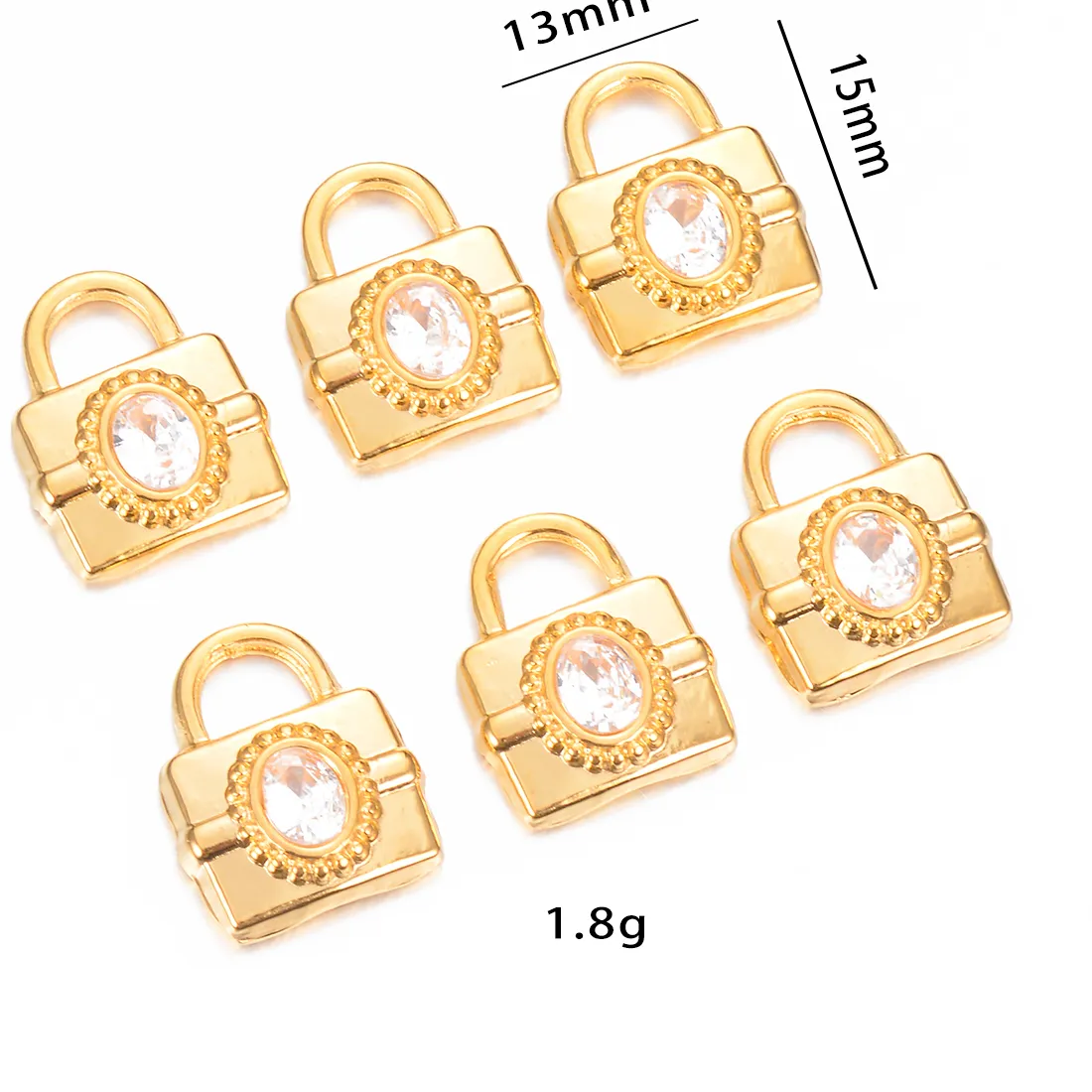 Authentic The Celestial Key: Gold-Plated Padlock Talismans for Sealed Intentions