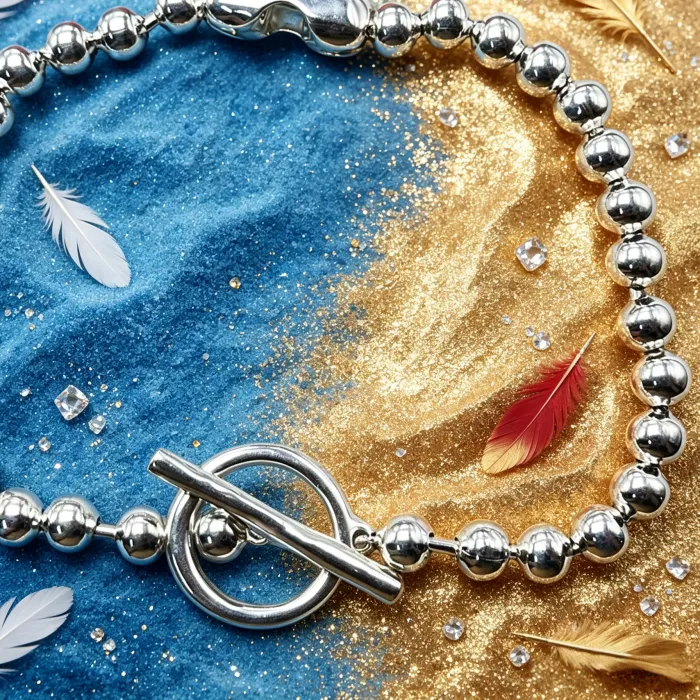 Authentic Padlocked Harmony - Gold Ball Chain Necklace