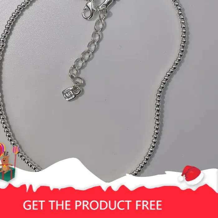 Authentic 2025 Daily exquisite sweet cute temperament gray crystal padlock key necklace girl jewelry