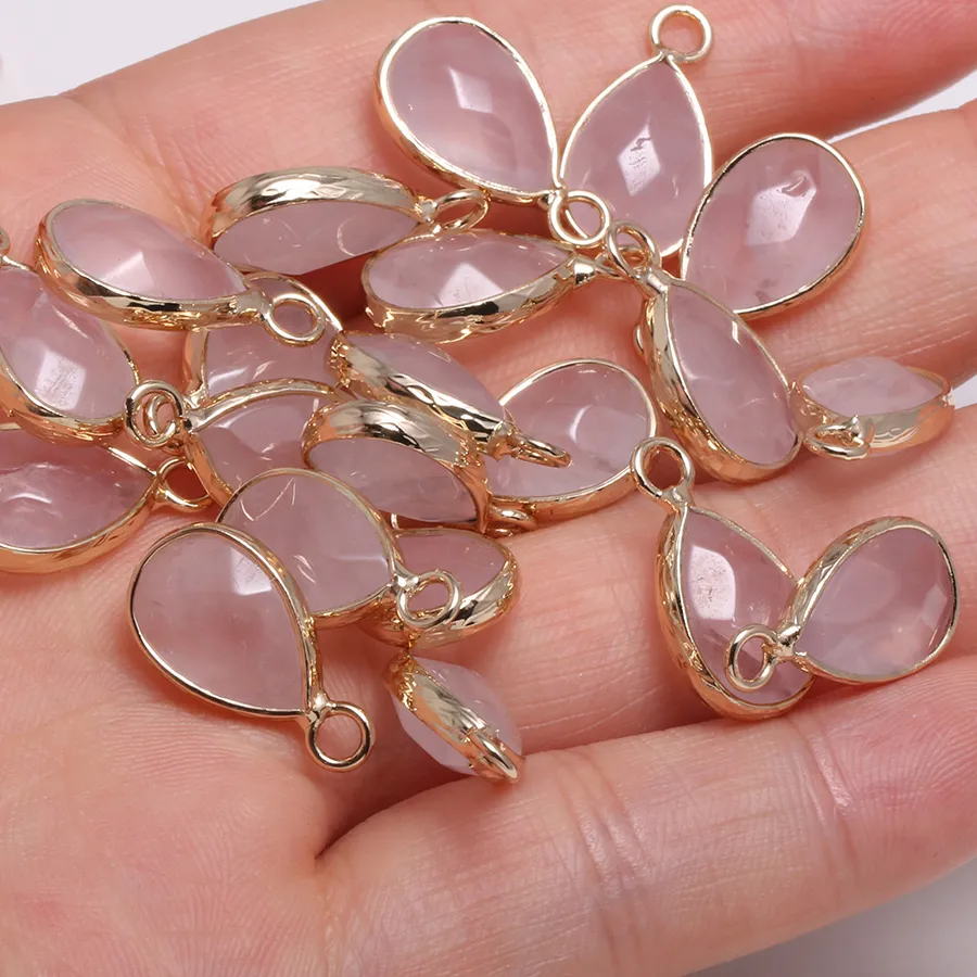 Authentic Rose Quartz Waterdrop of Unconditional Love