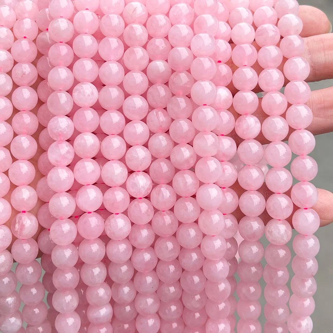 Authentic 4 6 8 10Mm Natural Stone Rose Quartz Bead Round Loose Spacer Bead For Jewelry Making Diy Bracelet Necklace Accessory