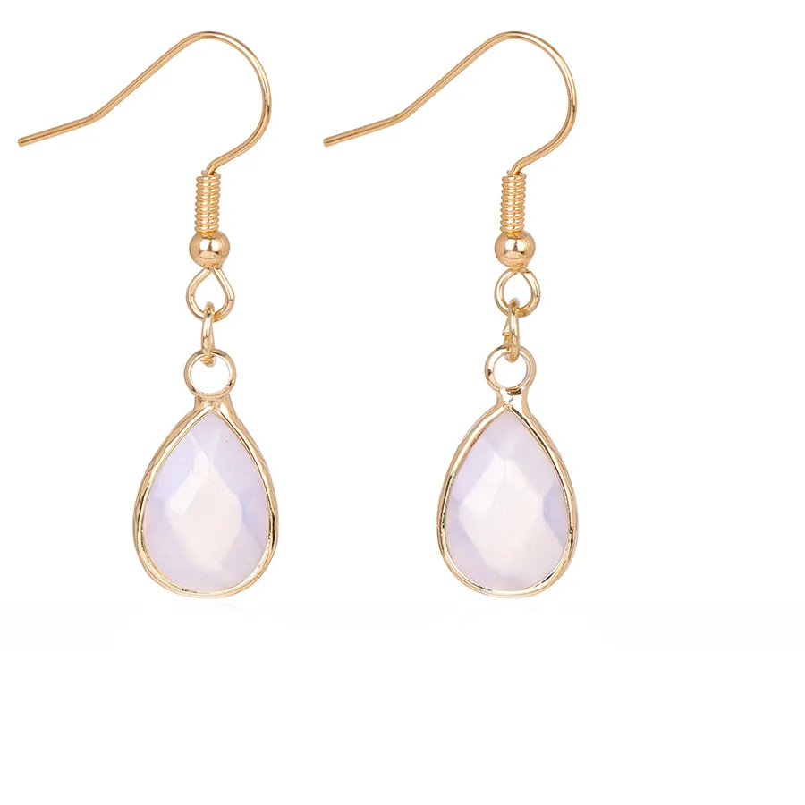 Authentic Celestial Tear Dangle Earrings: A Symphony of Sacred Stones