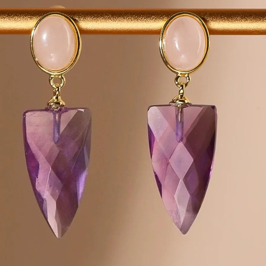 Authentic Whisper Of The Heart Rose Quartz & Amethyst Cone Talismans