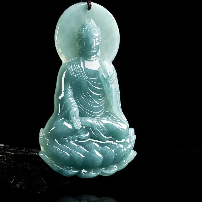 Authentic Buddha's Divine Jadeite Pendant