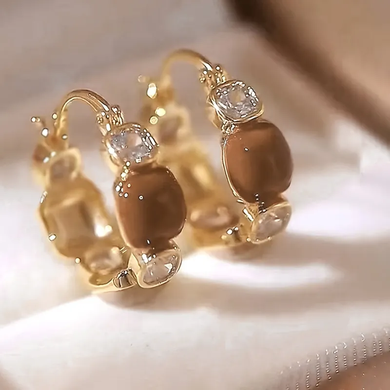 Authentic Hollow geometric earrings set of two — elegant vintage-style jewelry for daily wear, weddings, or gifting to friends and classma