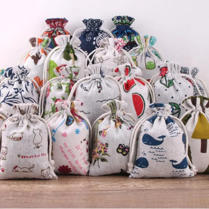 Authentic Sacred Vessels of the Earth: Elemental Drawstring Pouches
