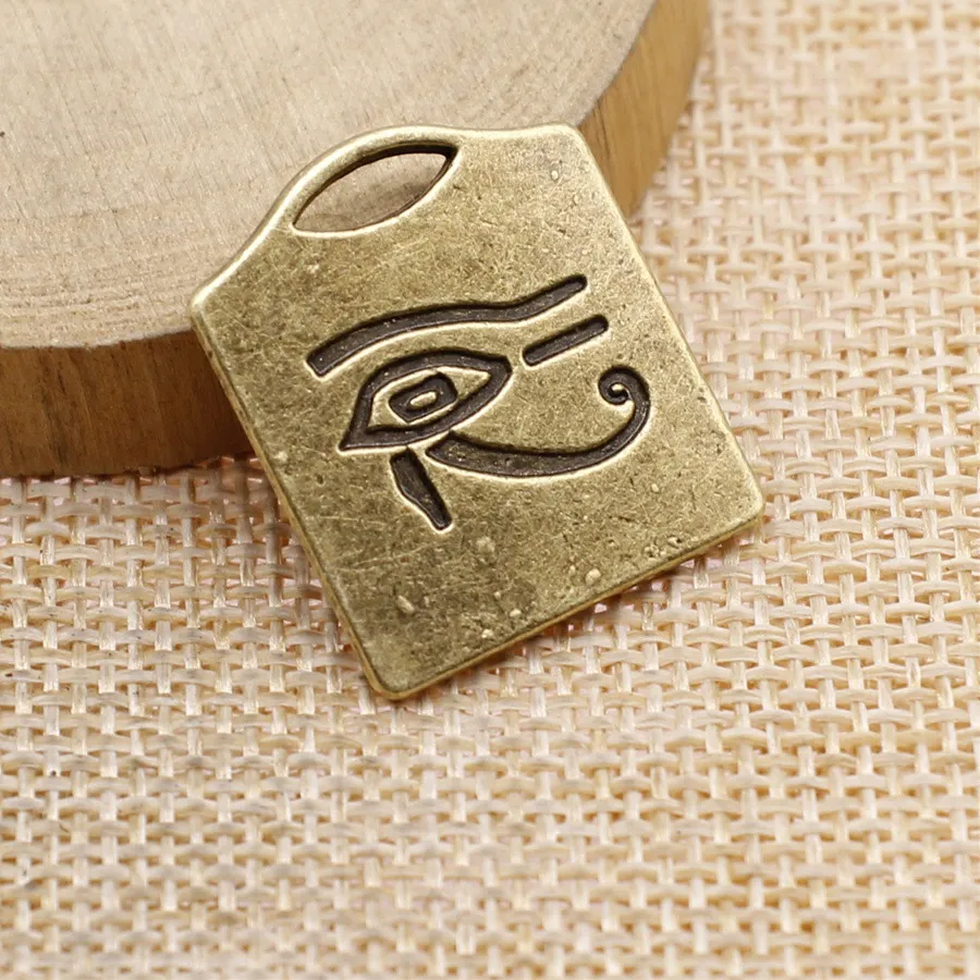 Authentic The Wadjet Sentinel: Antique Bronze Eye of Horus Protective Amulet Set