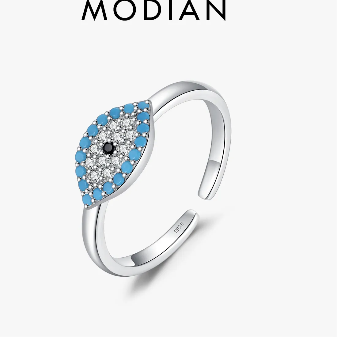 Authentic The Gaze of Truth: Sterling Silver Turquoise Eye Talisman Ring