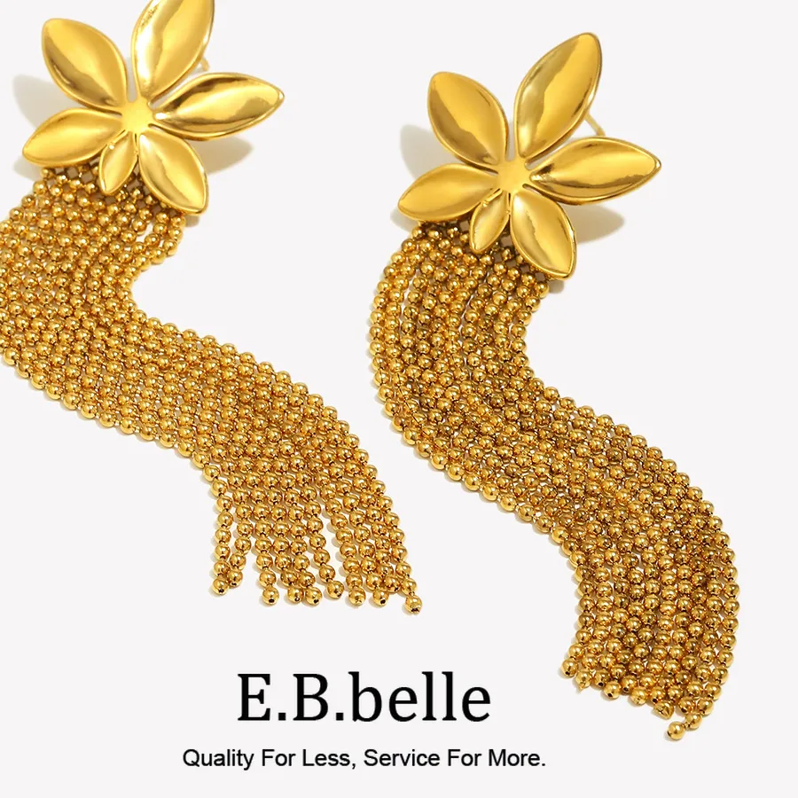 Authentic Golden Foliage Tassel Earrings: A Symphony of Autumnal Grace