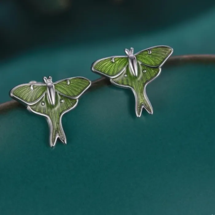 Authentic Ethereal Lunar Moth Transformation Talismans - Veils of Fertility and Nocturnal Wisdom