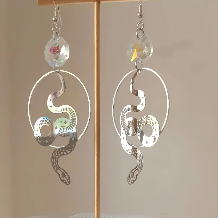 Authentic Serpent of the Celestial Night Dangle Earrings