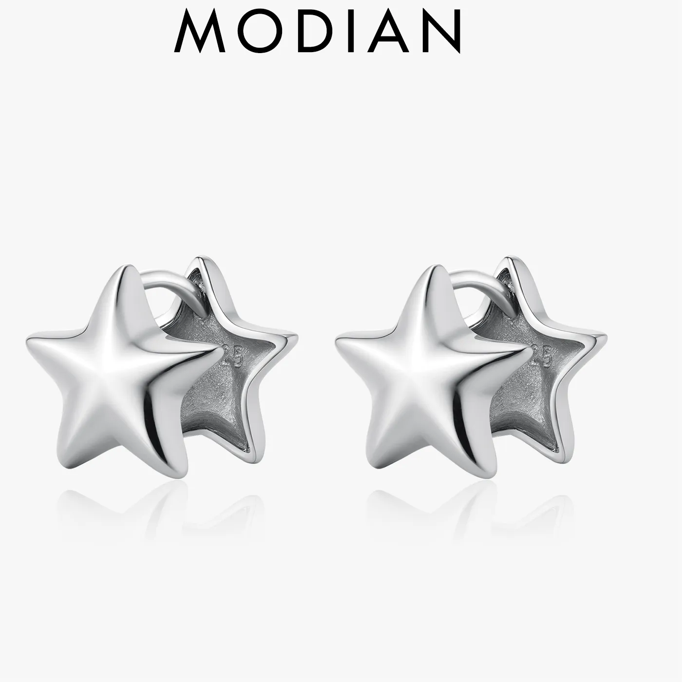 Authentic Celestial Pentagram Mirror Hoops - Sacred Protection & Astral Alignment Talismans