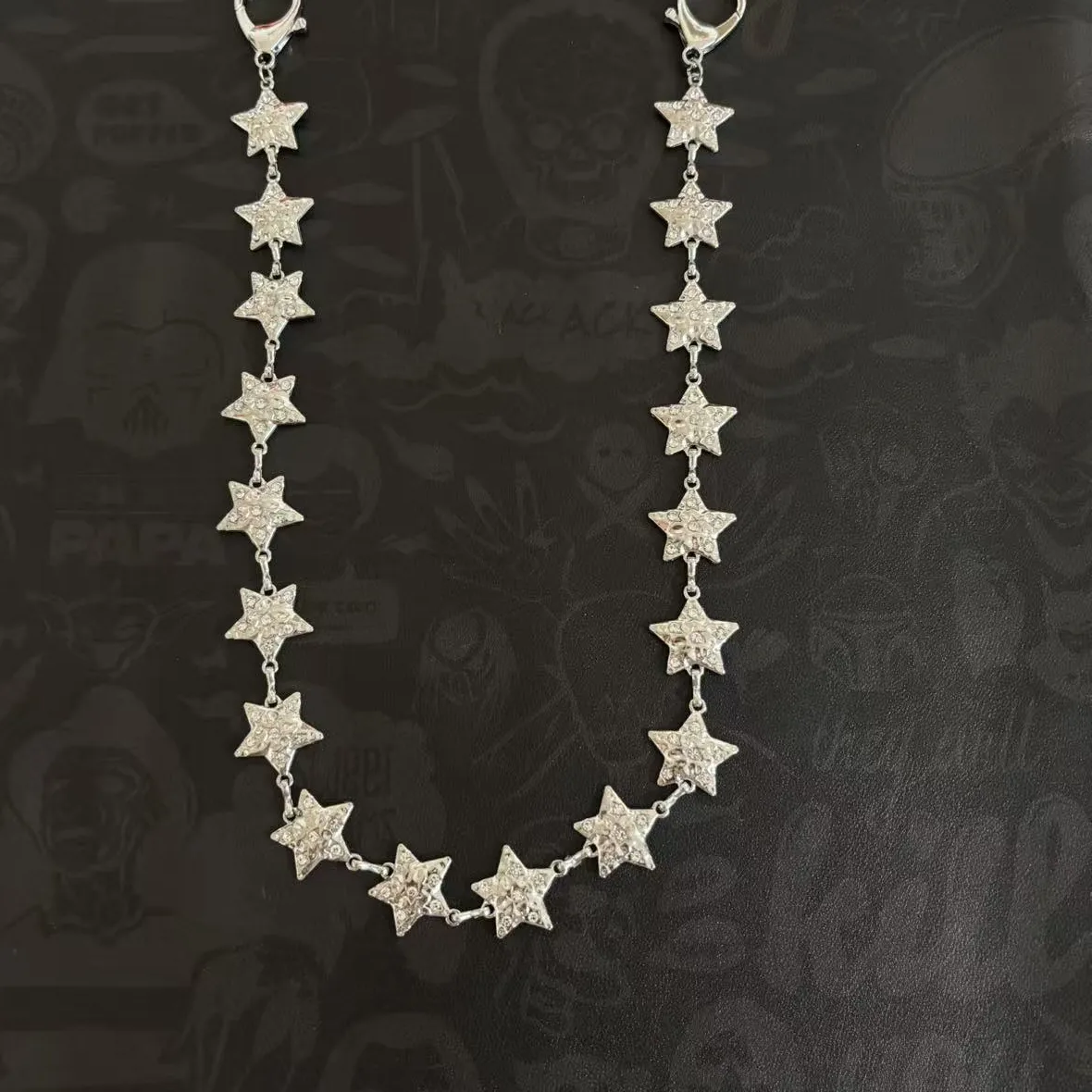 Authentic Cleanfit Pants Hip Hop Waist Chain With Pentagram Pendant For Jeans And Trousers