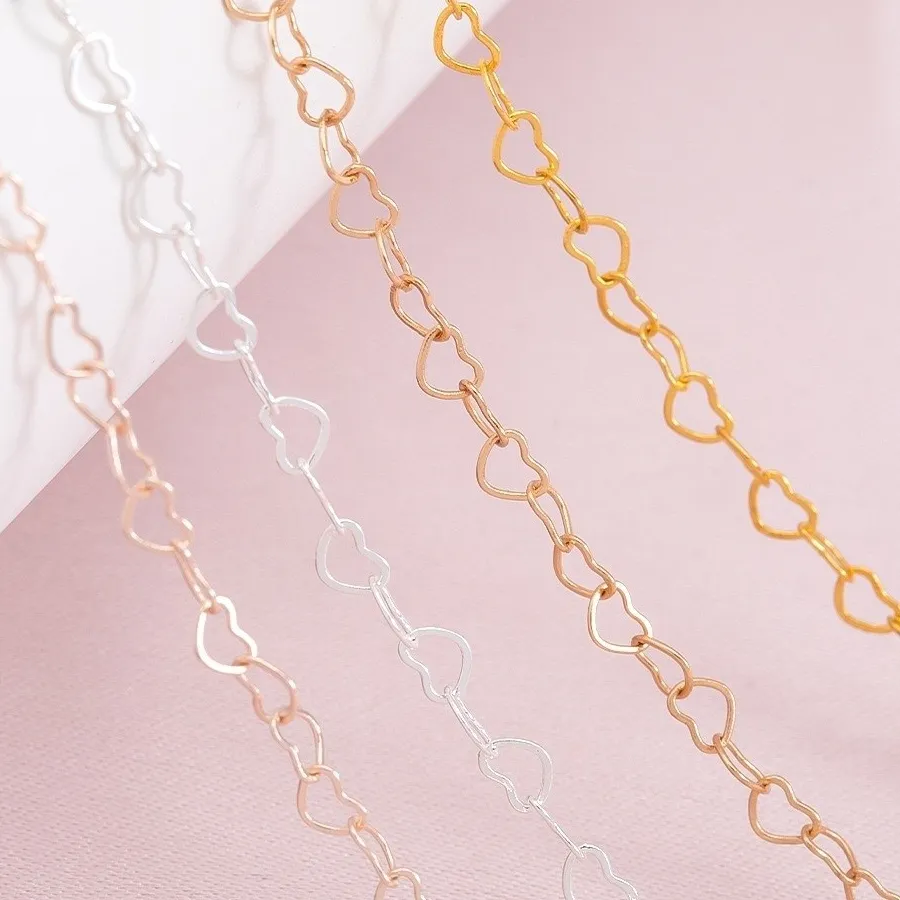 Authentic Celestial Heart‑Weave Copper Chain – 3mm Sacred Love Links (1 m / 5 m)
