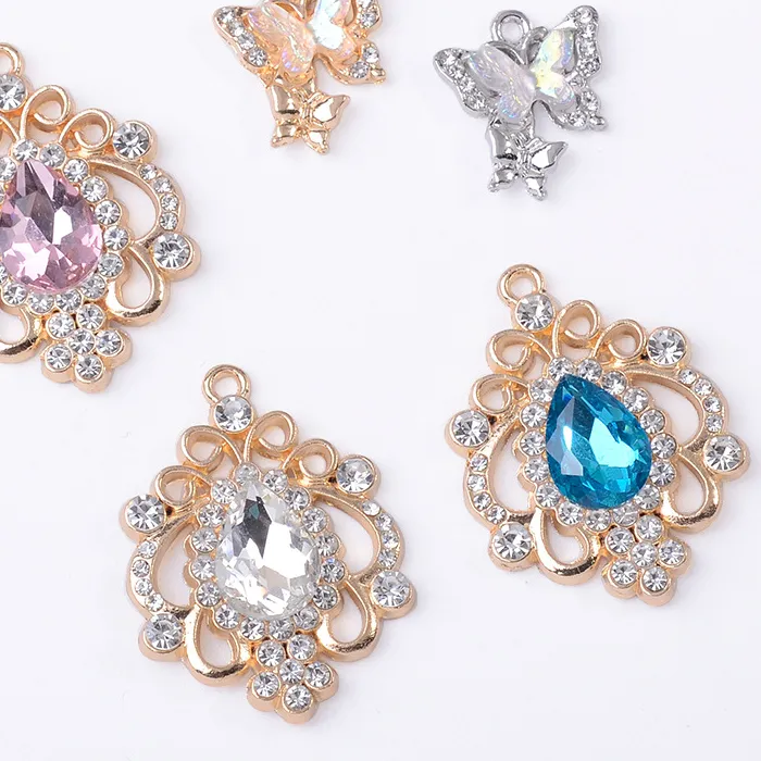 Authentic Baroque Water‑Drop Bloom Amulet – Heart‑Shaped Butterfly Talisman of Love & Light