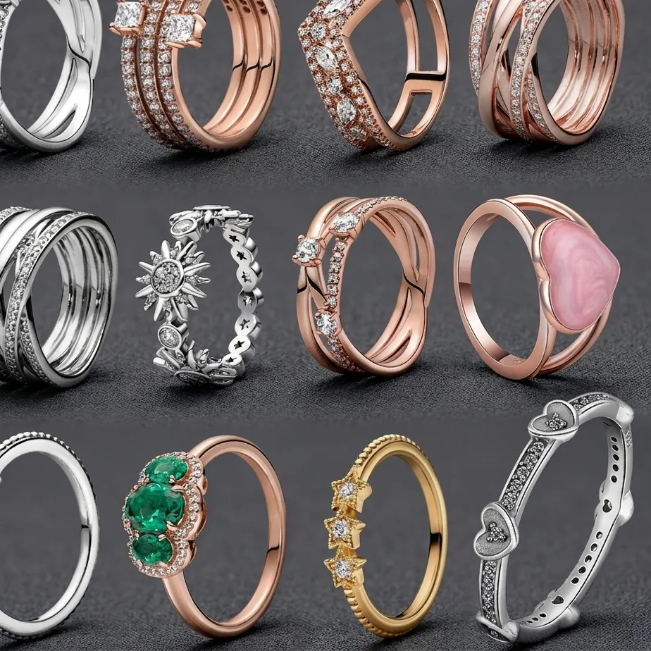 Authentic Eternal Harmony: Celestial Rose-Toned Eternity Bands