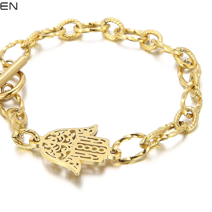 Authentic Kalen Chain Bracelets For Women Gold Silver Color For Pendant Hamsa Bracelets Jewelry