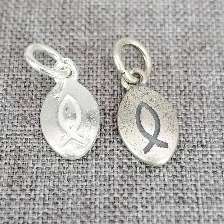 Authentic Duality of the Divine Ichthys - Sacred Sterling Silver Protection Charms
