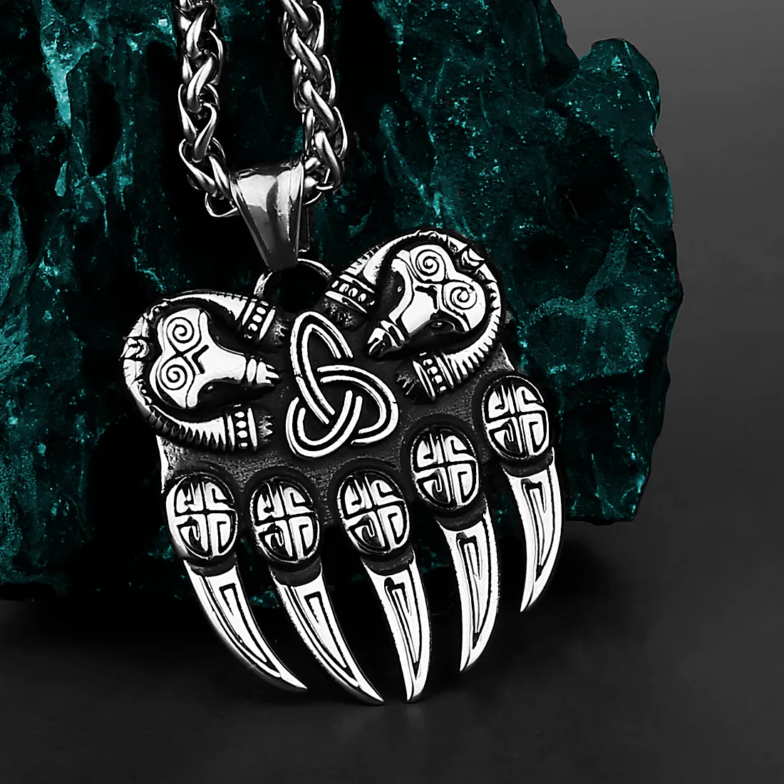 Authentic The Ursine Guardian: Retro Bear Claw Talisman of Wild Sovereignty