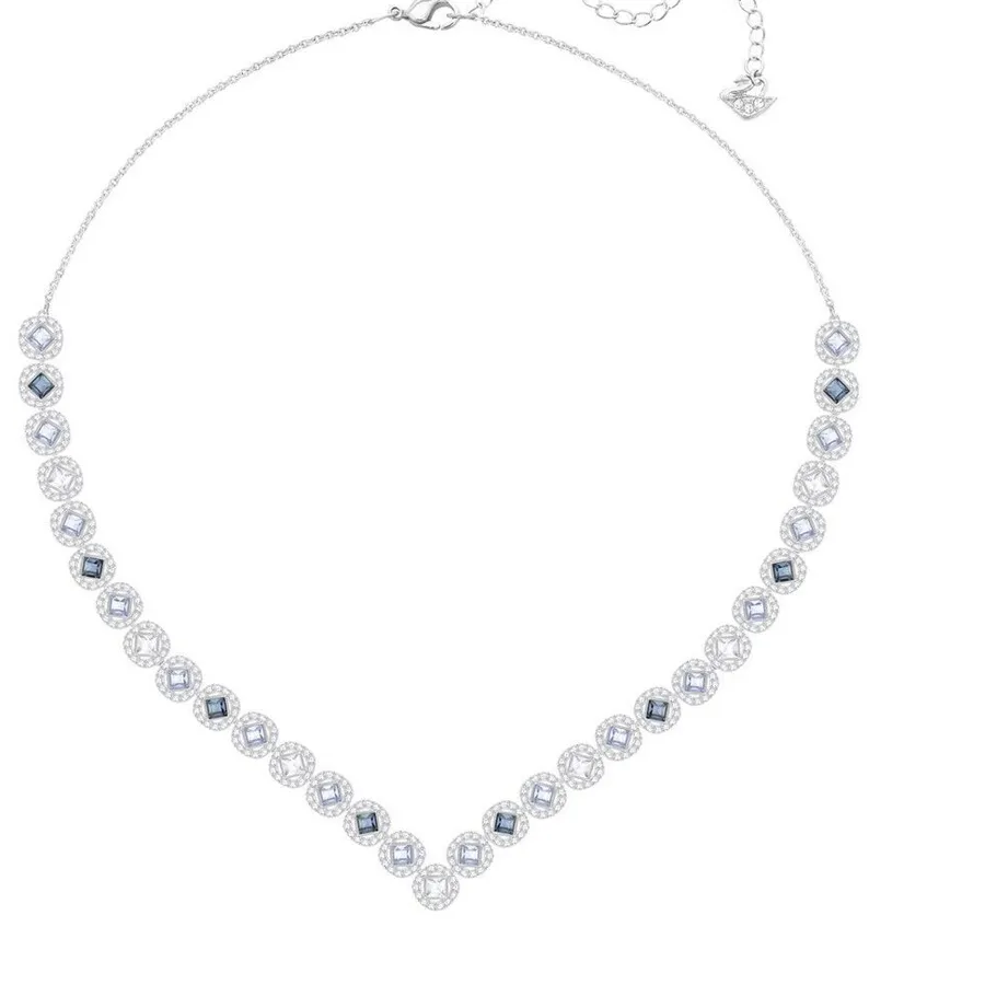 Authentic 2026 Sparkling High-Quality Double-Layer Cute Chick Parrot Heart Key Fan-Shaped Four-Leaf Clover Necklace Valentine's Day