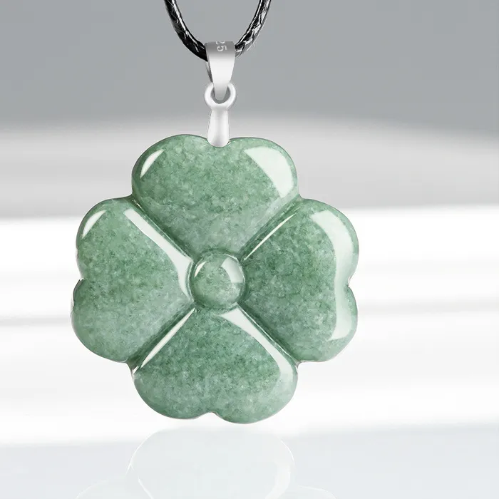 Authentic Lucky Four-Leaf Clover Pendant of Enduring Love and Abundance