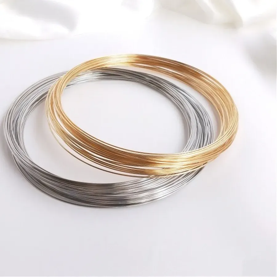 Authentic Color preservation 14K gold white gold memory wire collar handmade DIY jewelry accessories ring bracelet main material