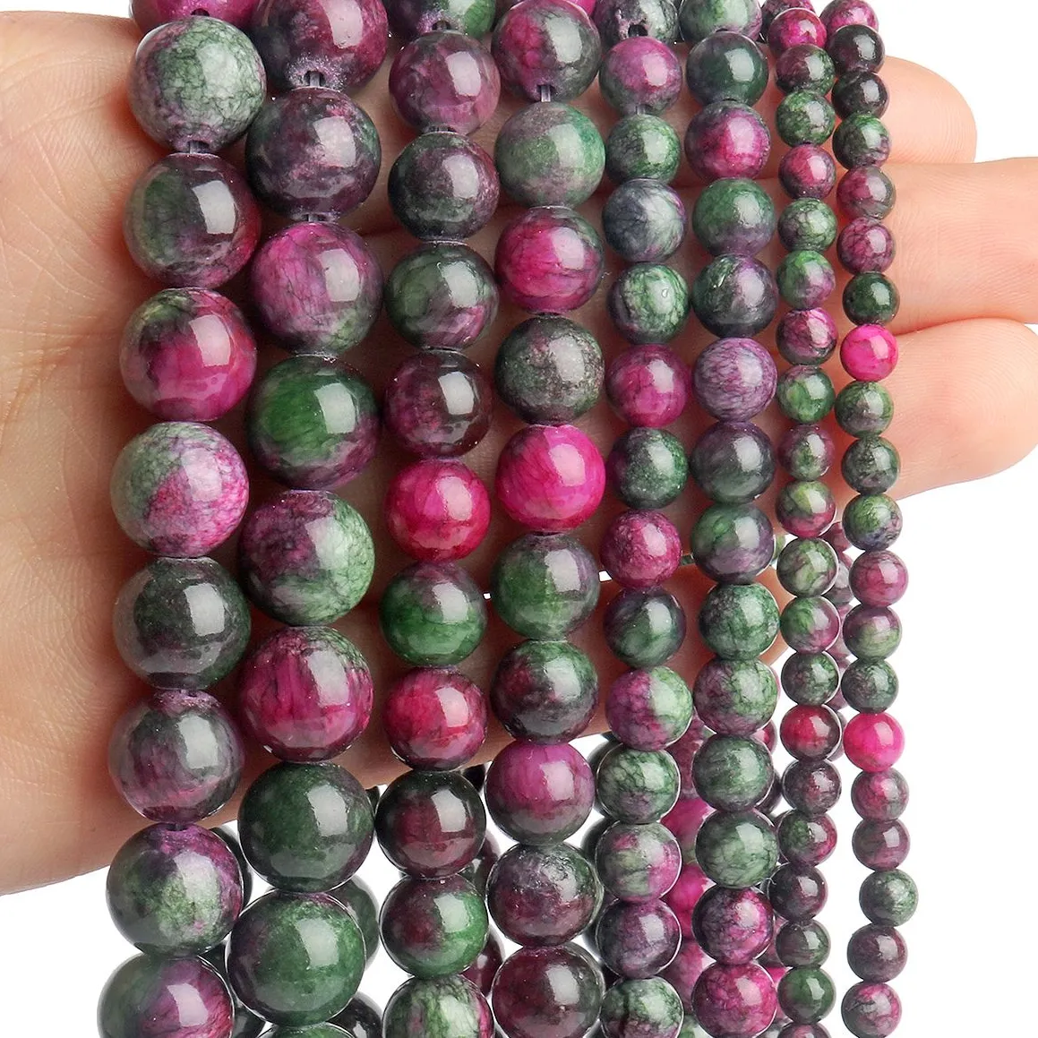 Authentic Celestial Earth Spheres - Sacred Tourmaline and Jade Alignment Beads