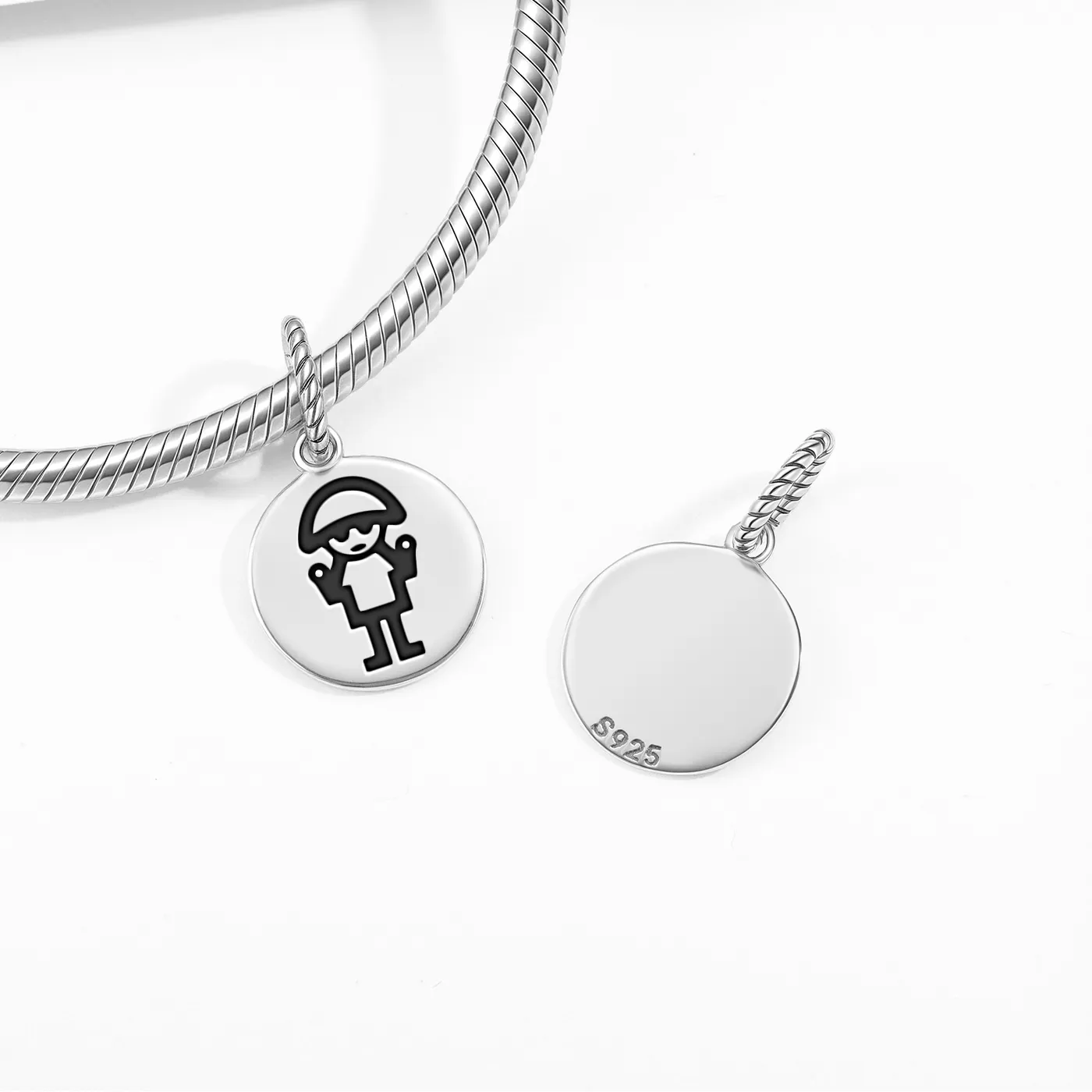 Authentic Inca Catequil Pendant 925 Sterling Silver Symbol Bead Bracelet Necklace Jewelry
