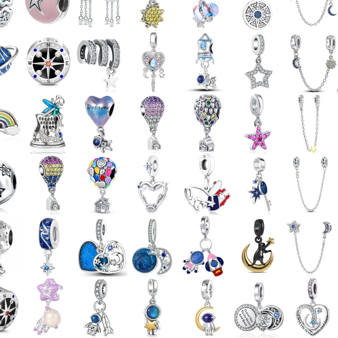 Authentic Celestial Voyager: A Constellation of Sterling Silver Talismans