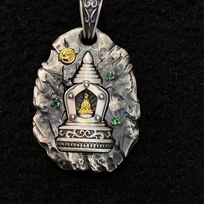 Authentic Invoke the Power of the Vajra: A Protective Pagoda Pendant