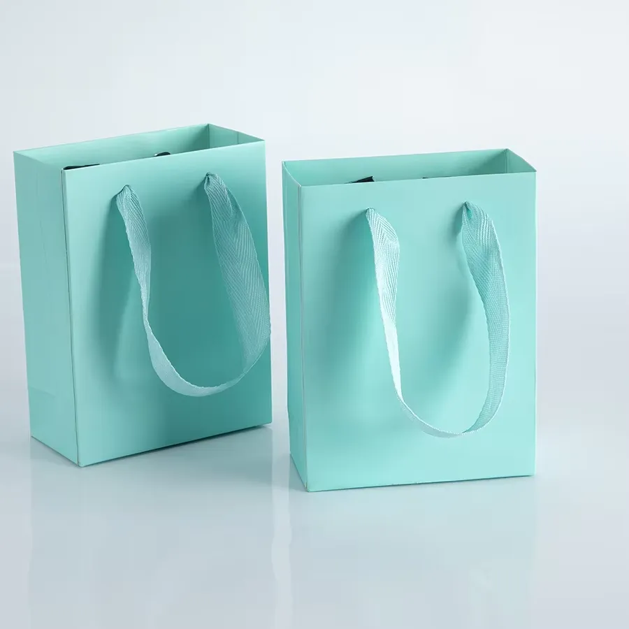 Authentic Sacred Gift Wrappers: 10 Kraft Paper Bags with Golden Handles