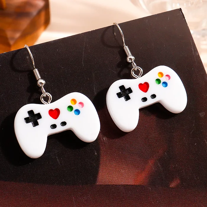 Authentic Funny Game Console Controller Earrings for Women Mini Cute Handle Dangles Earring Creative Jewelry Game Girl Welfare