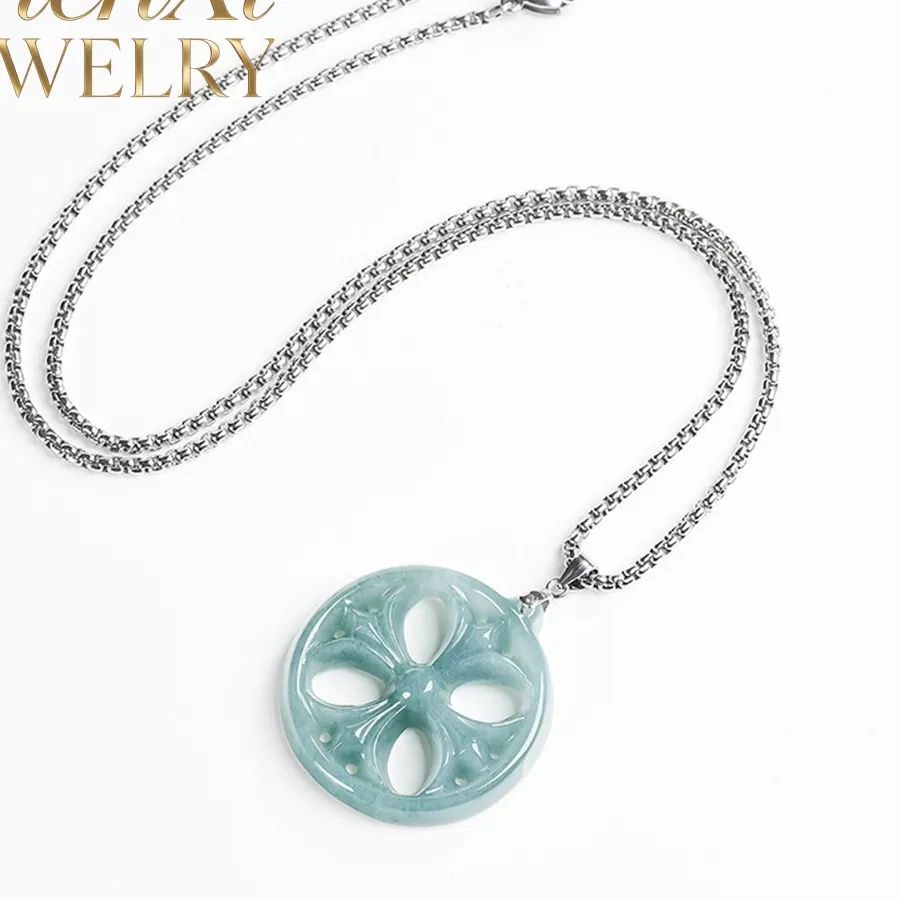 Authentic The Celestial Azure Cross: A Vessel of Ethereal Jadeite