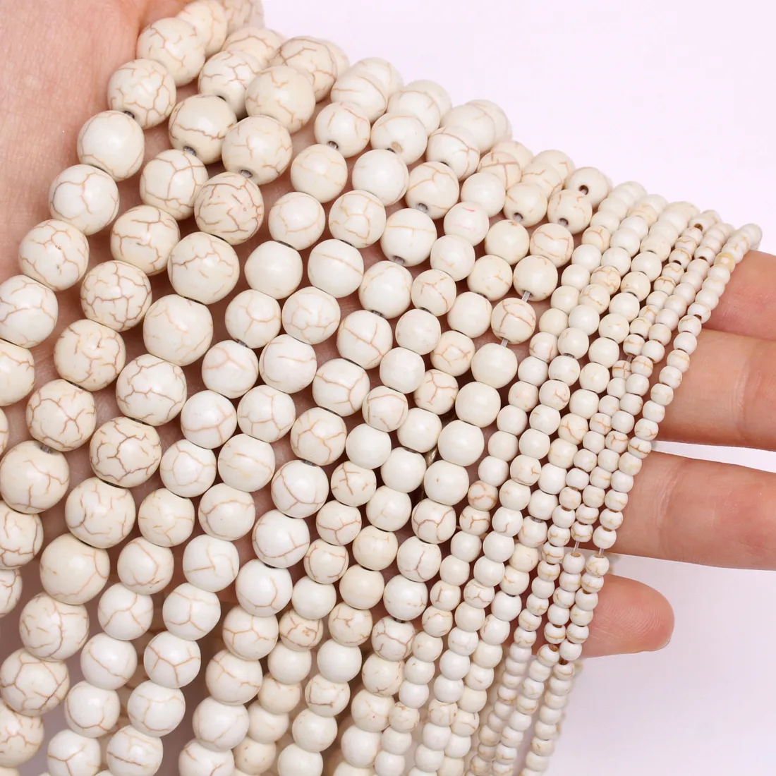 Authentic Sacred White Turquoise Spheres of Inner Clarity