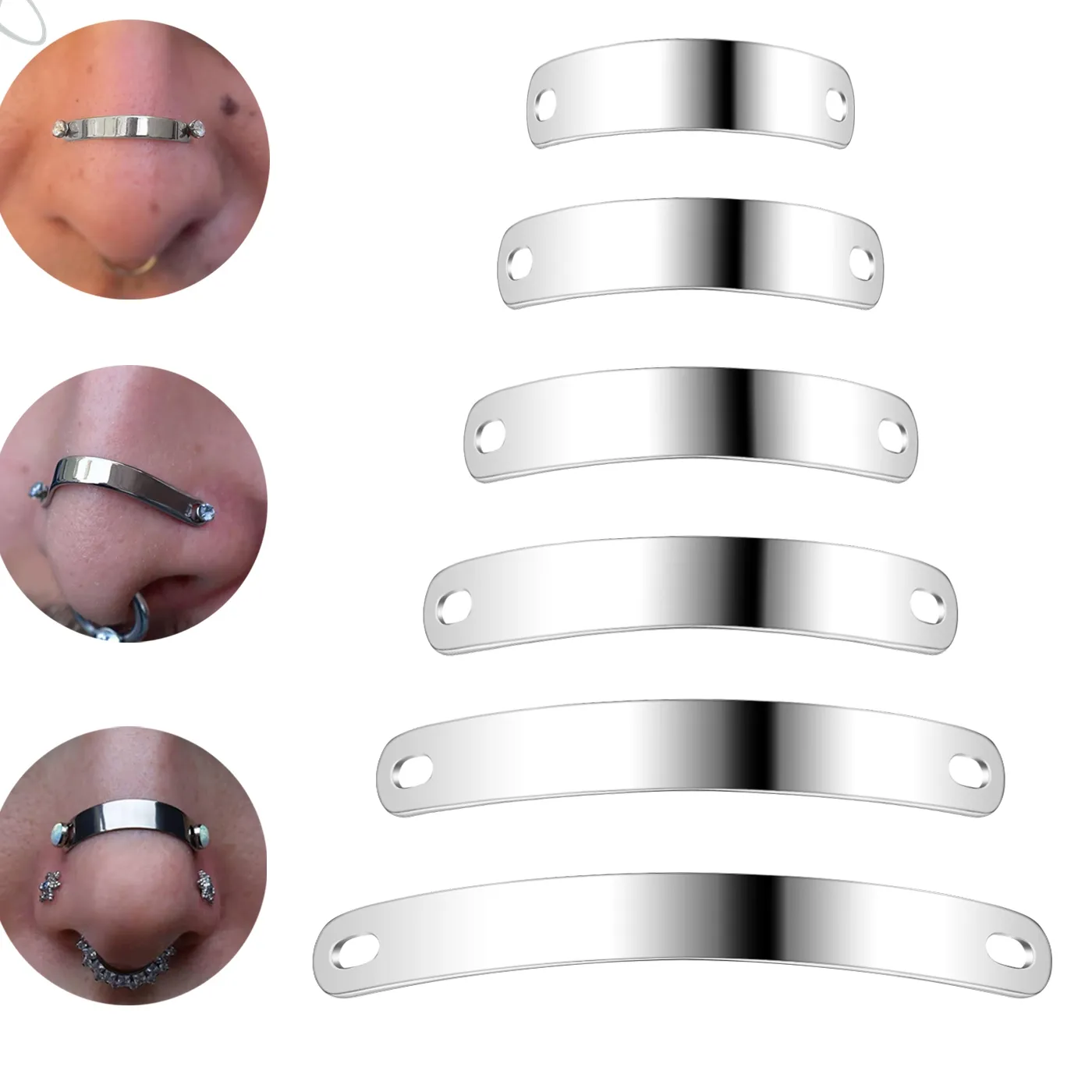 Authentic Celestial Gateway Bridge Ring - Sacred Geometry Piercing for Spiritual Alignment