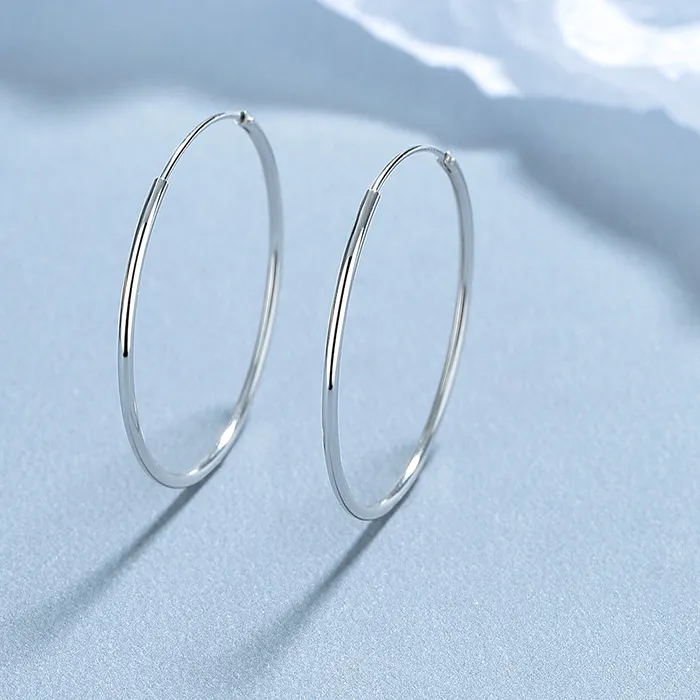 Authentic Celestial Orbit Silver Hoops - Sacred Geometry Ear Adornments